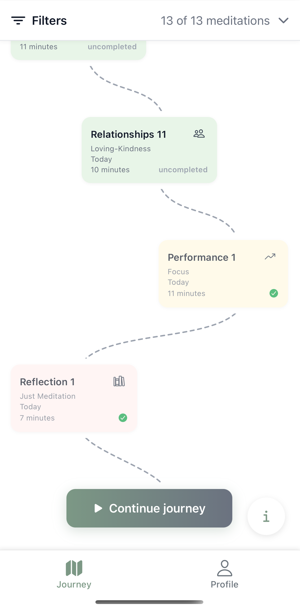 Hetki app interface